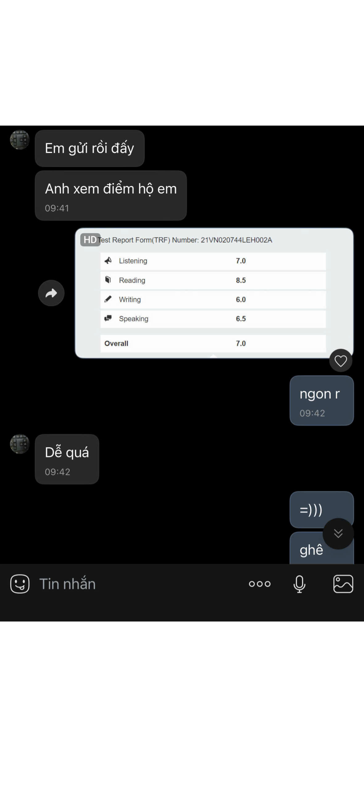 Học viên V-IELTS: 4.5 → 7.0